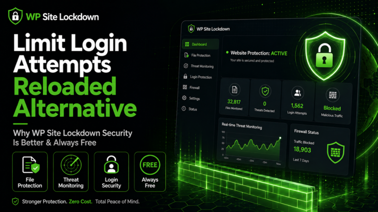 Limit Login Attempts Reloaded alternative for WordPress security with WP Site Lockdown