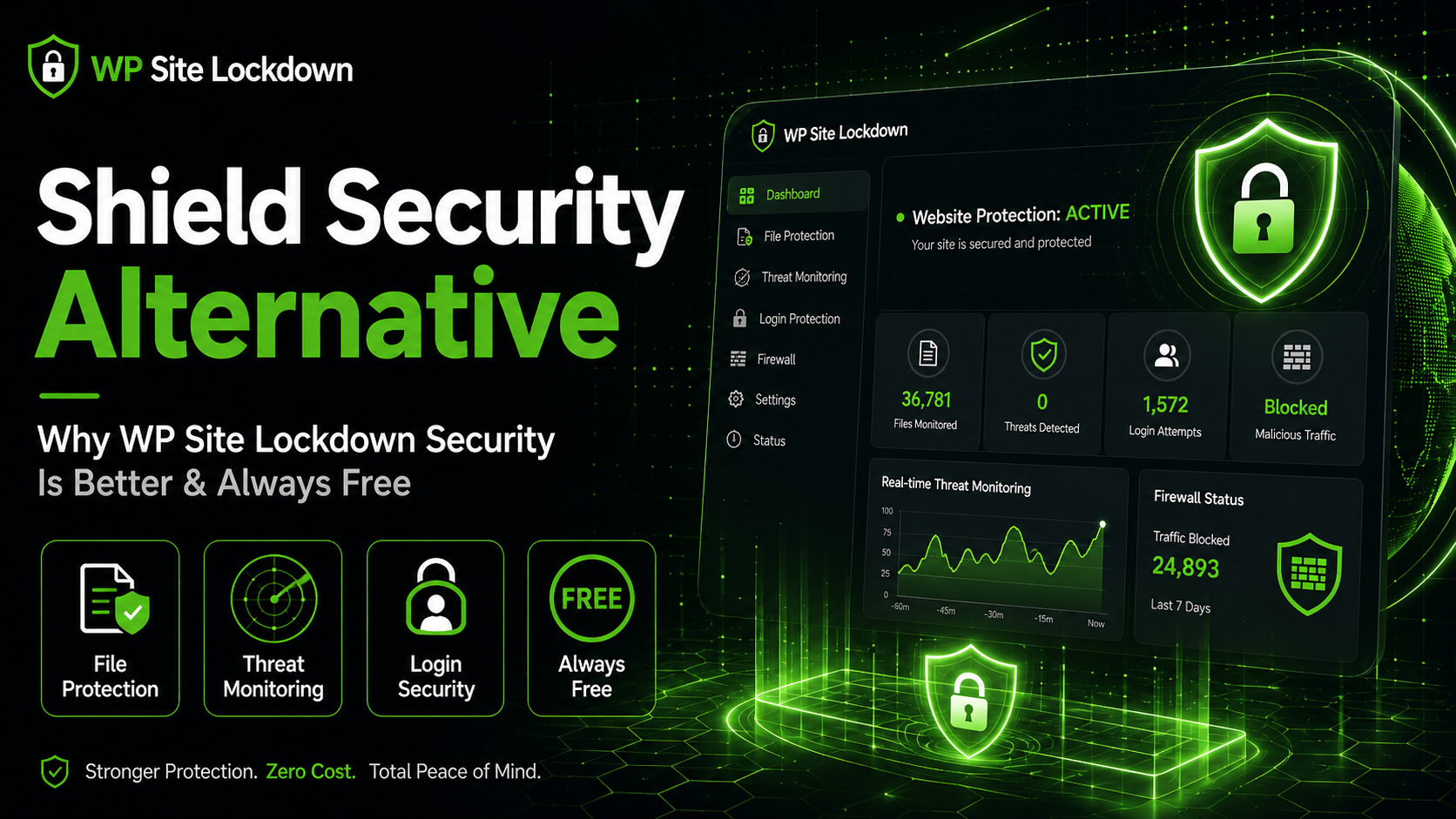 Shield Security alternative with WP Site Lockdown Security
