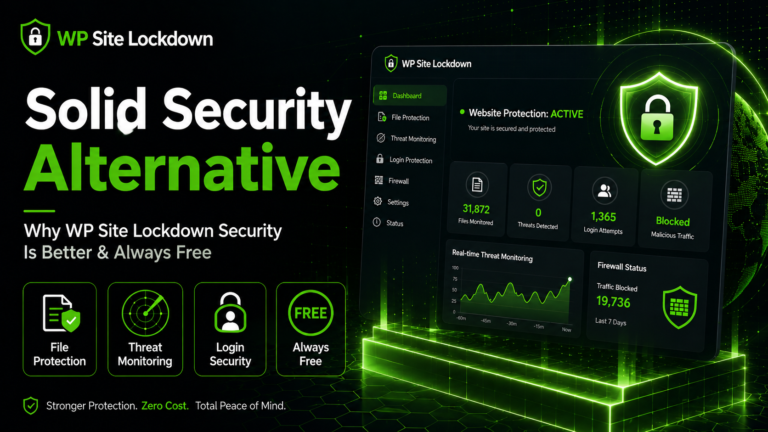 Solid Security alternative for WordPress security with WP Site Lockdown