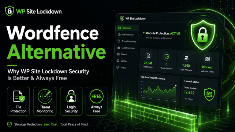 Wordfence alternative for WordPress security with WP Site Lockdown
